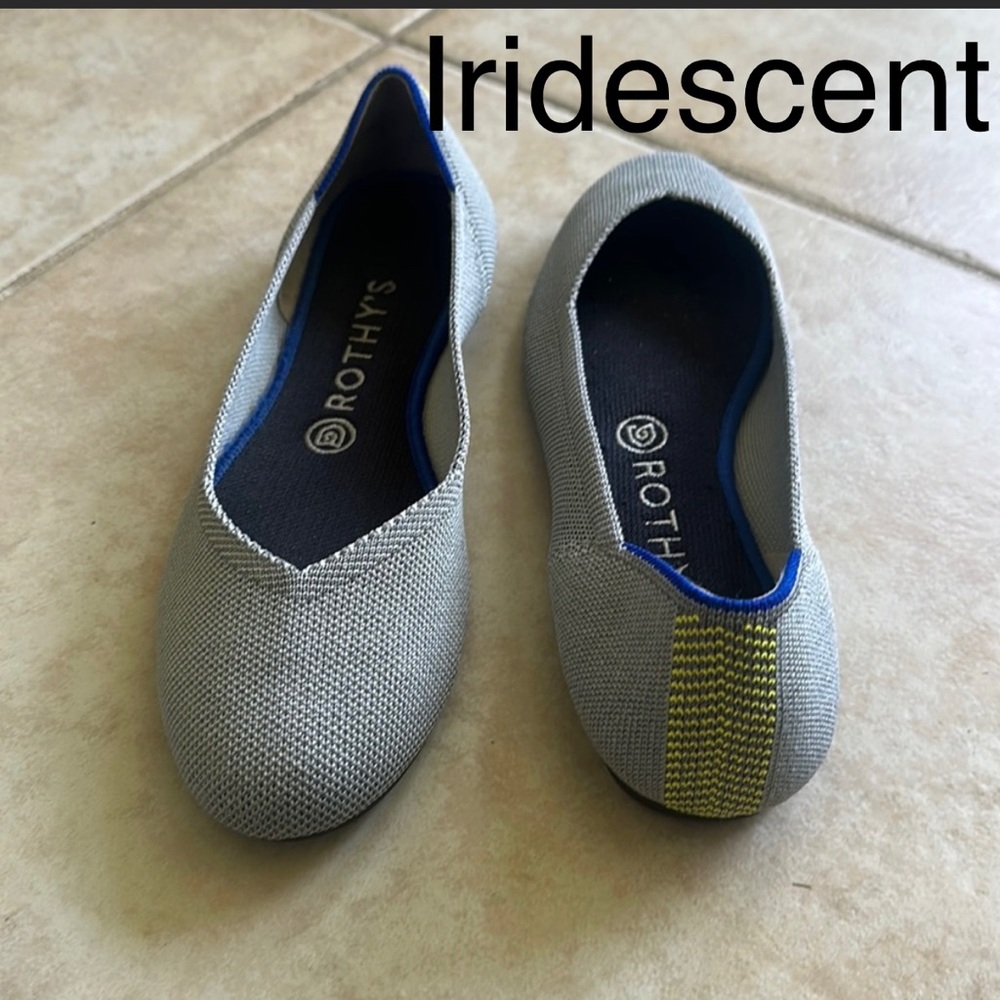 Iridescent Rothy’s flats